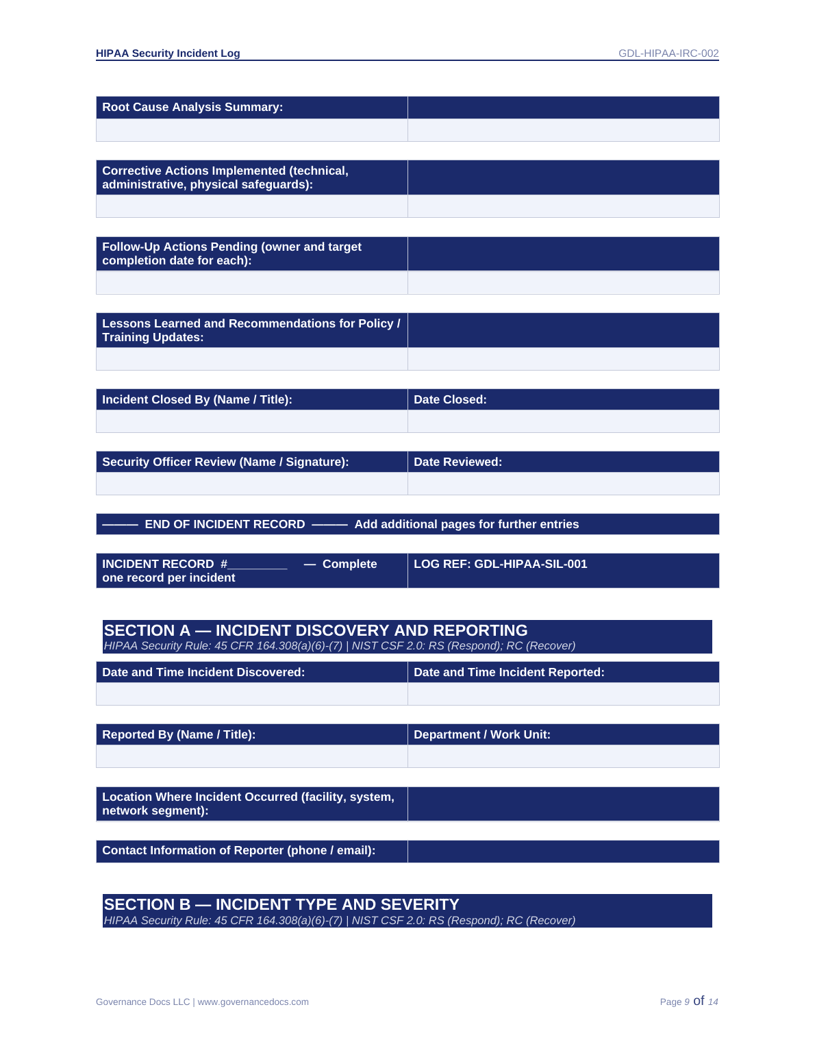 HIPAA Toolkit - Comprehensive 160+ Templates! - Image 10