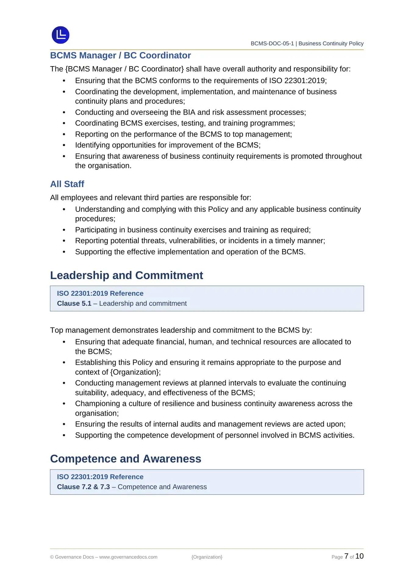 ISO 22301 Toolkit - Comprehensive 75+ Templates! - Image 39