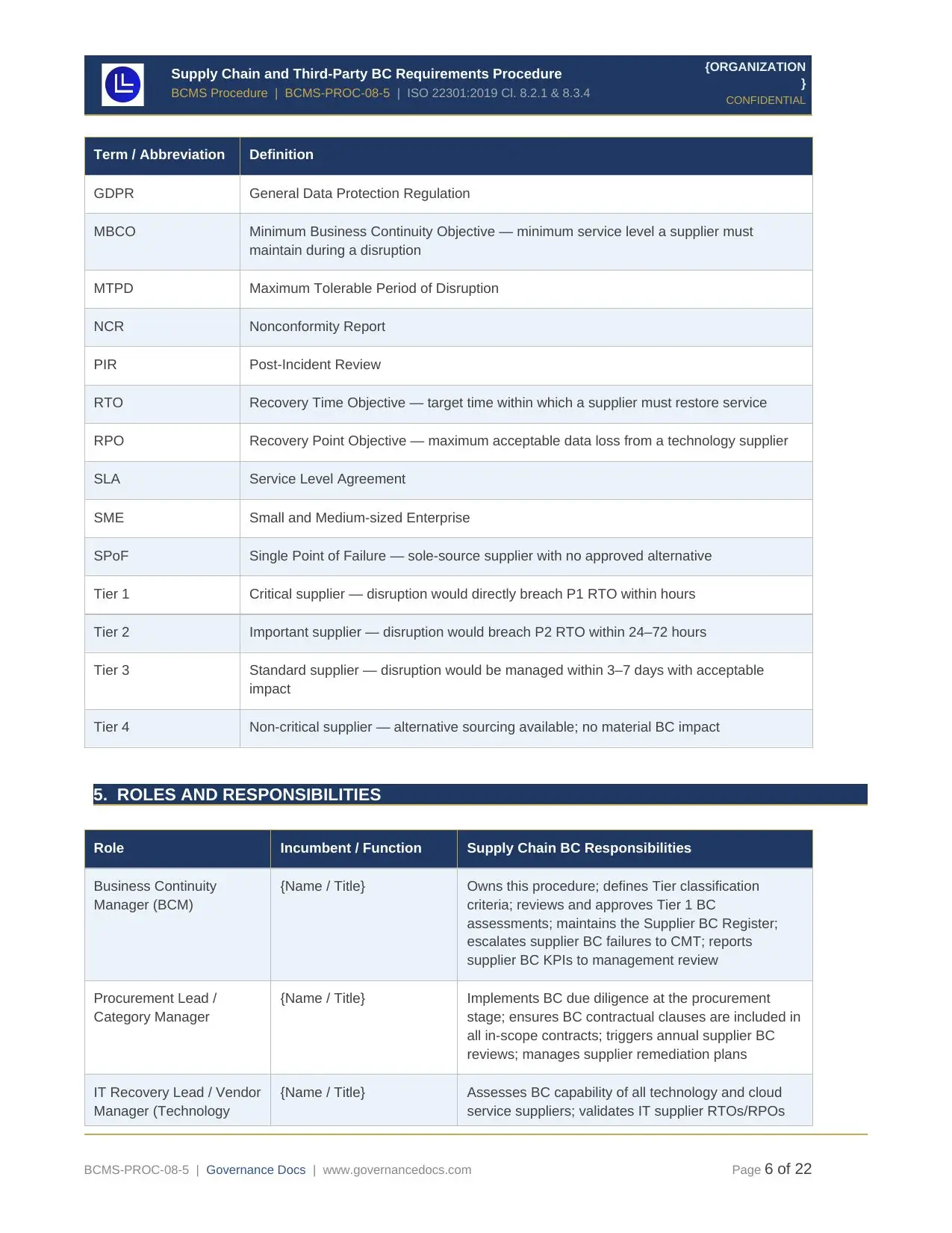 ISO 22301 Toolkit - Comprehensive 75+ Templates! - Image 30