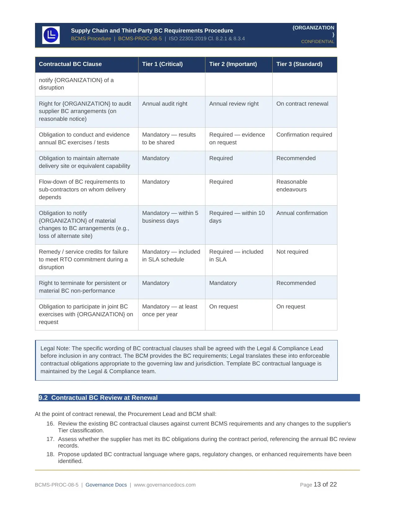 ISO 22301 Toolkit - Comprehensive 75+ Templates! - Image 26