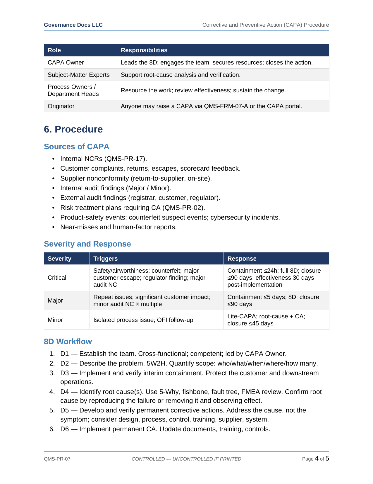 Comprehensive AS 9100/9110/9120 Aerospace QMS Toolkit – 38 Templates - Image 12