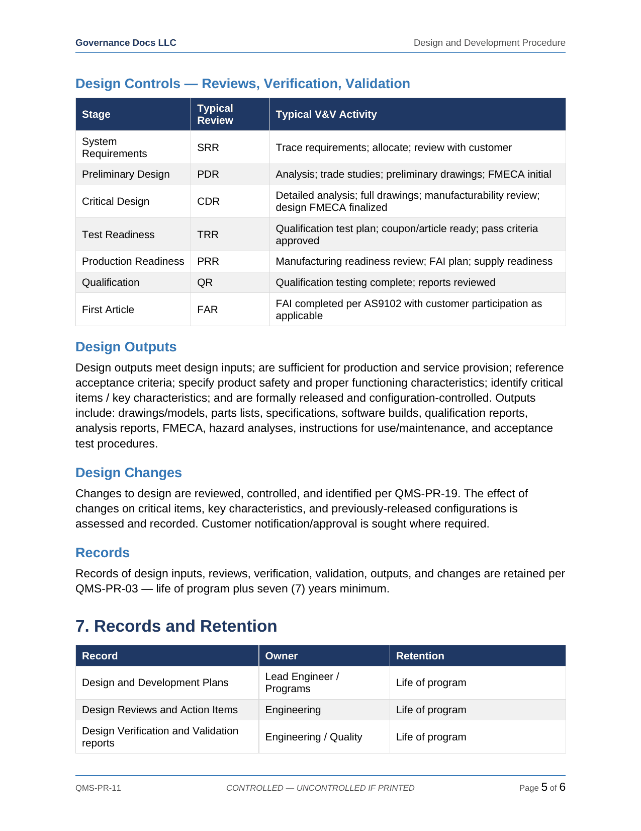 Comprehensive AS 9100/9110/9120 Aerospace QMS Toolkit – 38 Templates - Image 13