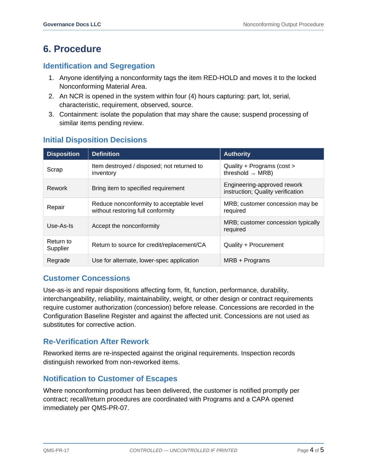 Comprehensive AS 9100/9110/9120 Aerospace QMS Toolkit – 38 Templates - Image 14