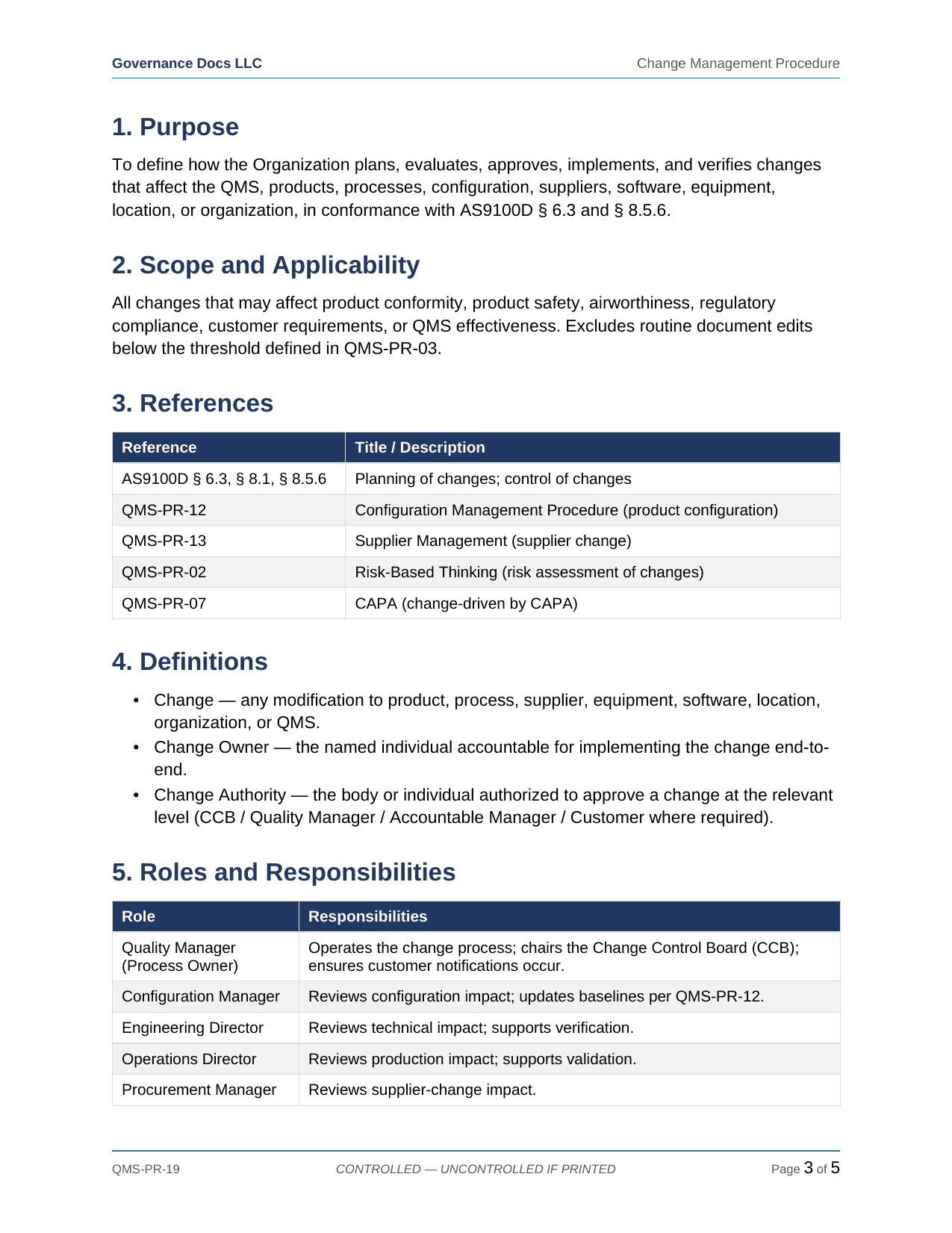 Comprehensive AS 9100/9110/9120 Aerospace QMS Toolkit – 38 Templates - Image 19