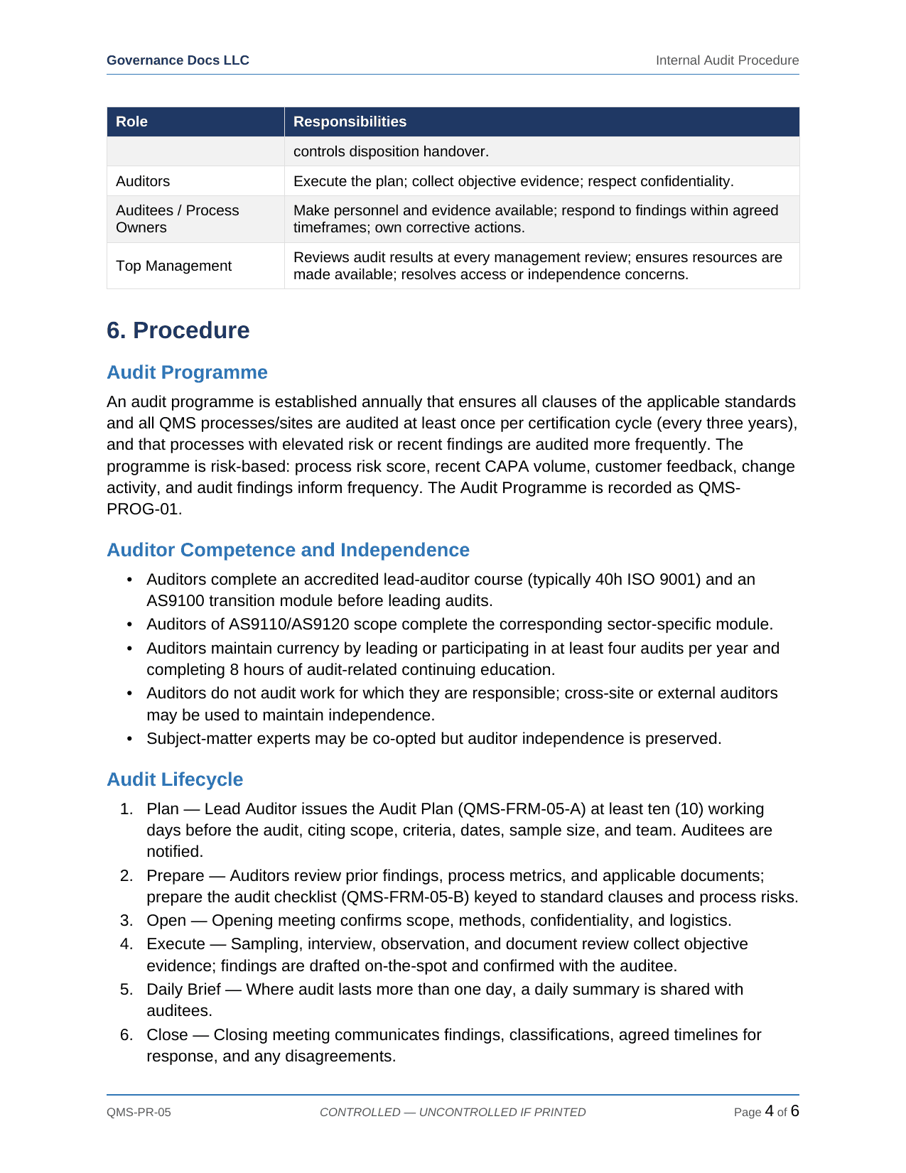 Comprehensive AS 9100/9110/9120 Aerospace QMS Toolkit – 38 Templates - Image 7