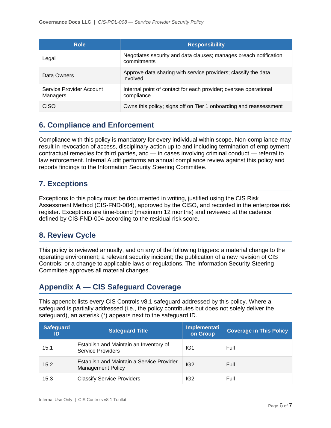 Comprehensive CIS Controls v8.1 Toolkit – 40 Cybersecurity Templates - Image 15