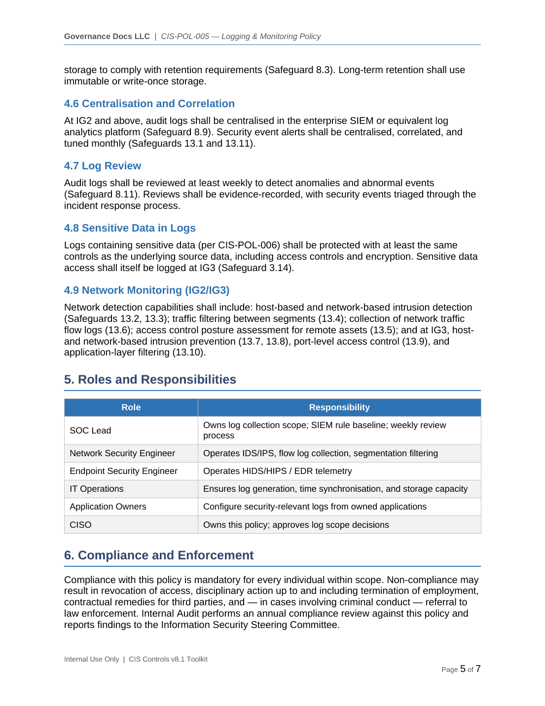 Comprehensive CIS Controls v8.1 Toolkit – 40 Cybersecurity Templates - Image 9