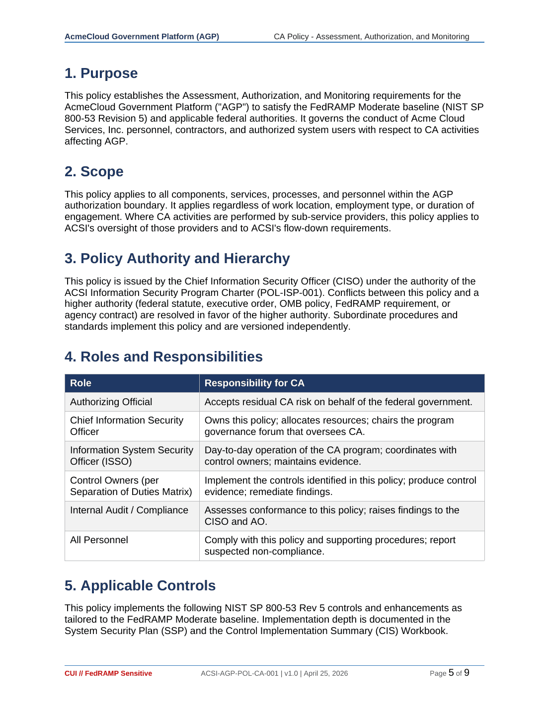 Comprehensive FedRAMP Authorization Toolkit – 43 Compliance Templates - Image 12