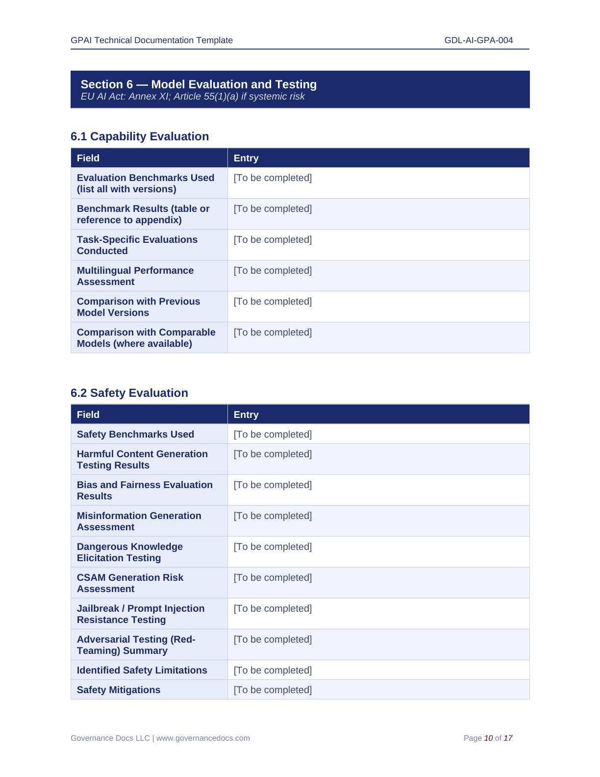 Comprehensive EU AI Act Toolkit – 60 Compliance Templates - Image 13