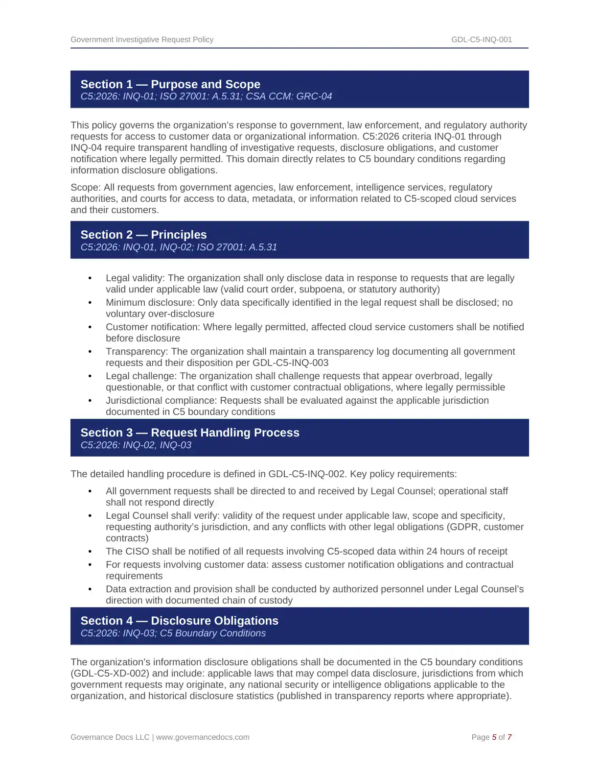 Comprehensive BSI C5:2026 Cloud Toolkit – 107 Compliance Templates - Image 26