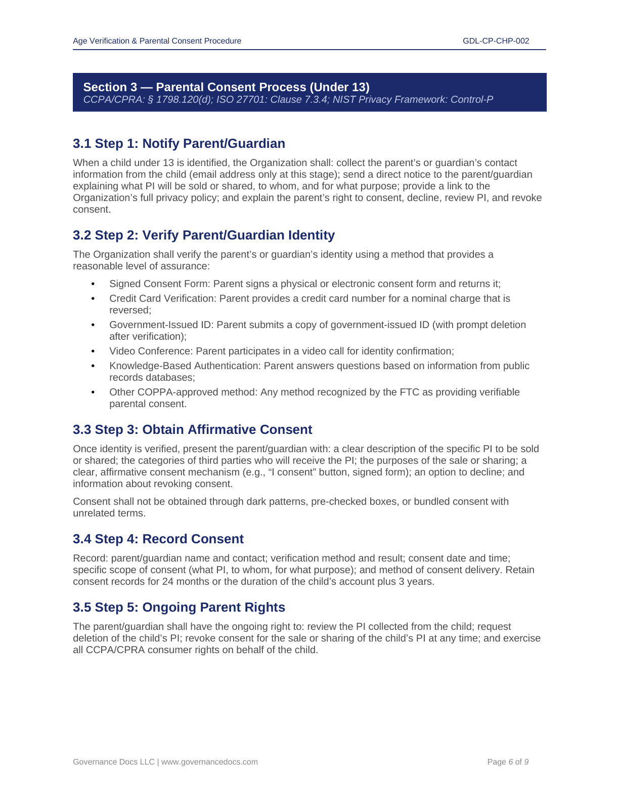 Comprehensive CCPA-CPRA Compliance Toolkit – 60+ Privacy Templates - Image 9