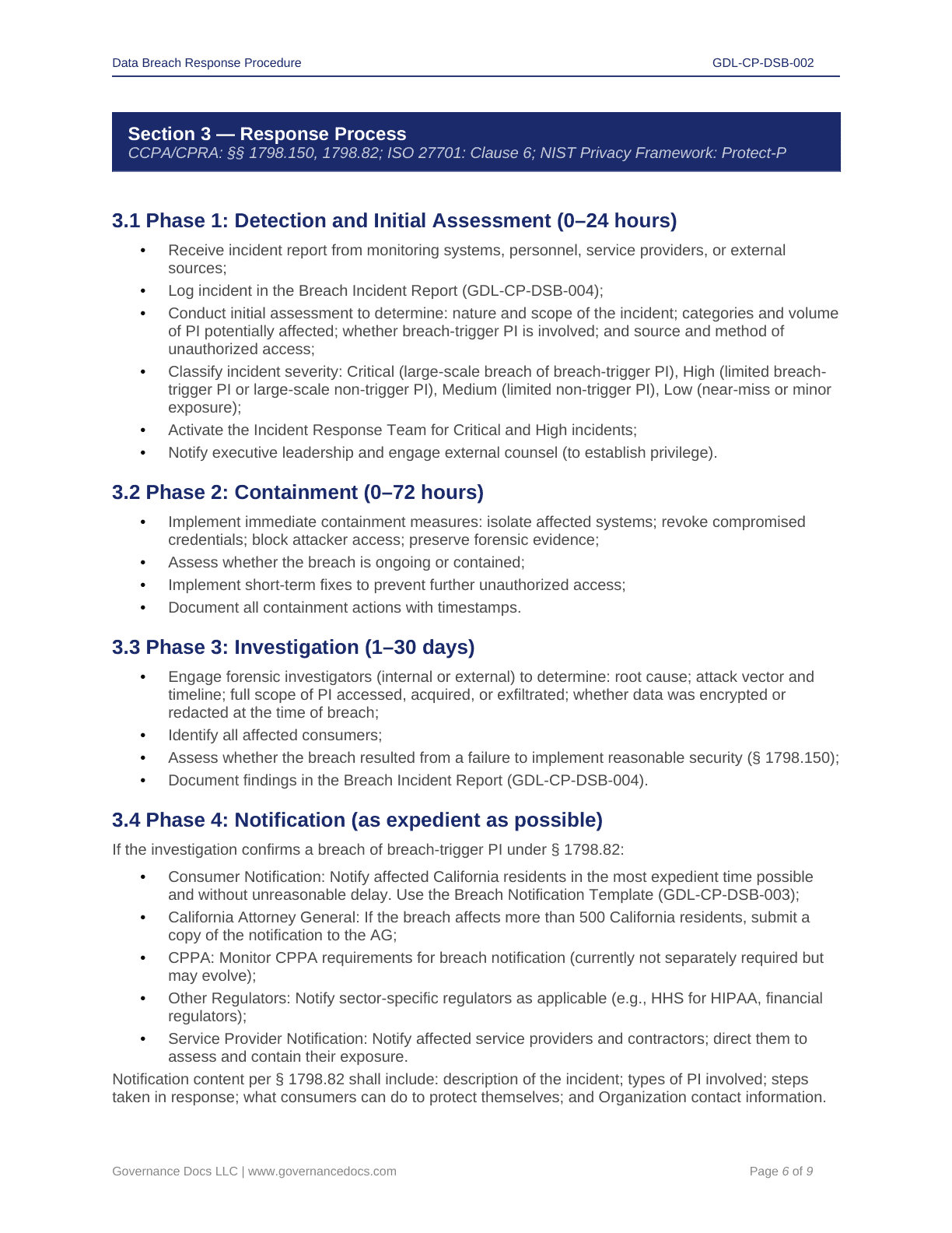 Comprehensive CCPA-CPRA Compliance Toolkit – 60+ Privacy Templates - Image 18