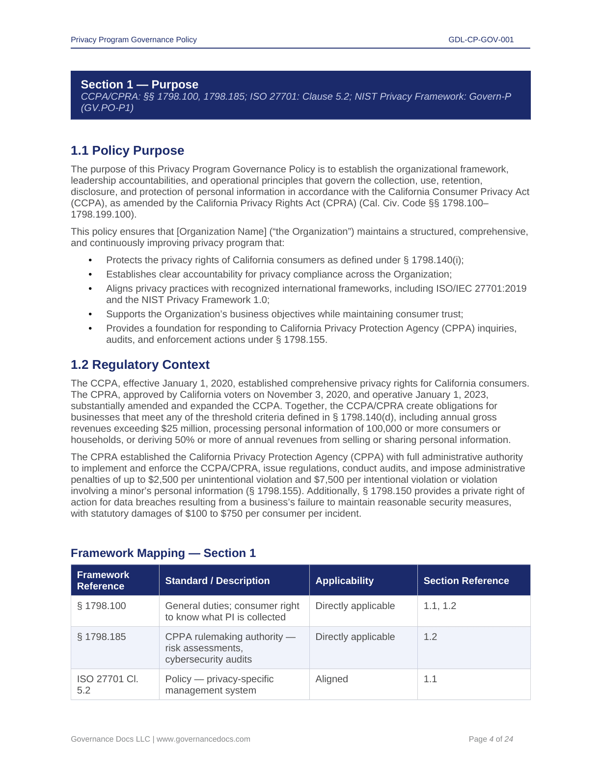 Comprehensive CCPA-CPRA Compliance Toolkit – 60+ Privacy Templates - Image 20