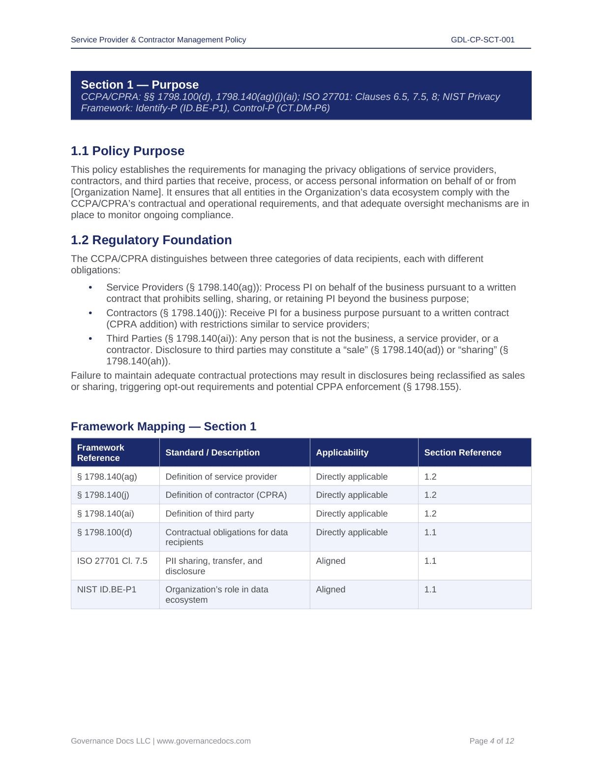 Comprehensive CCPA-CPRA Compliance Toolkit – 60+ Privacy Templates - Image 31