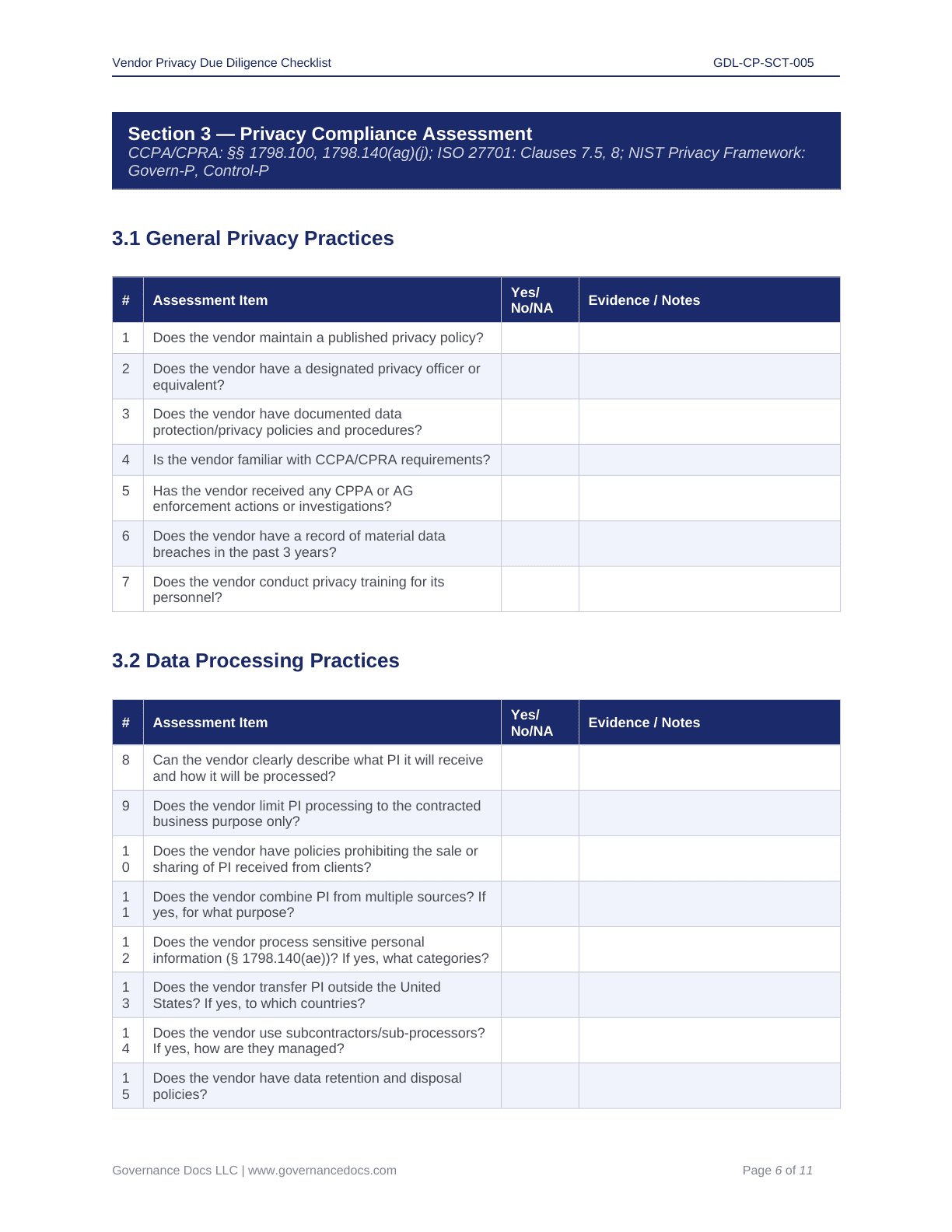 Comprehensive CCPA-CPRA Compliance Toolkit – 60+ Privacy Templates - Image 32