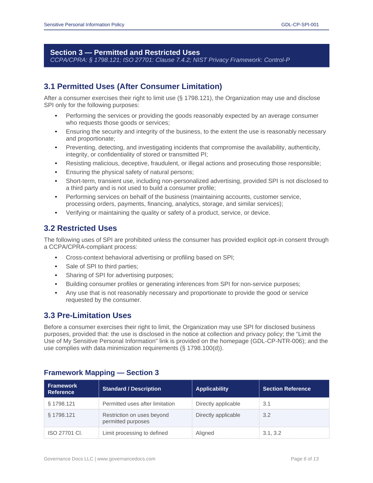 Comprehensive CCPA-CPRA Compliance Toolkit – 60+ Privacy Templates - Image 33