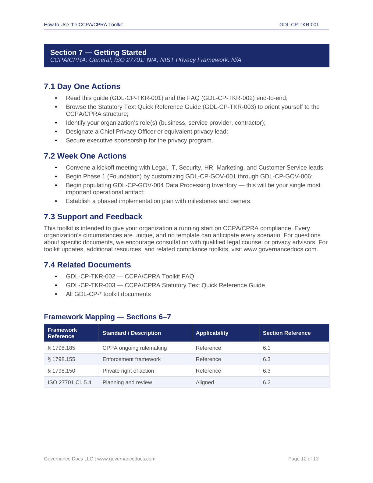 Comprehensive CCPA-CPRA Compliance Toolkit – 60+ Privacy Templates - Image 36