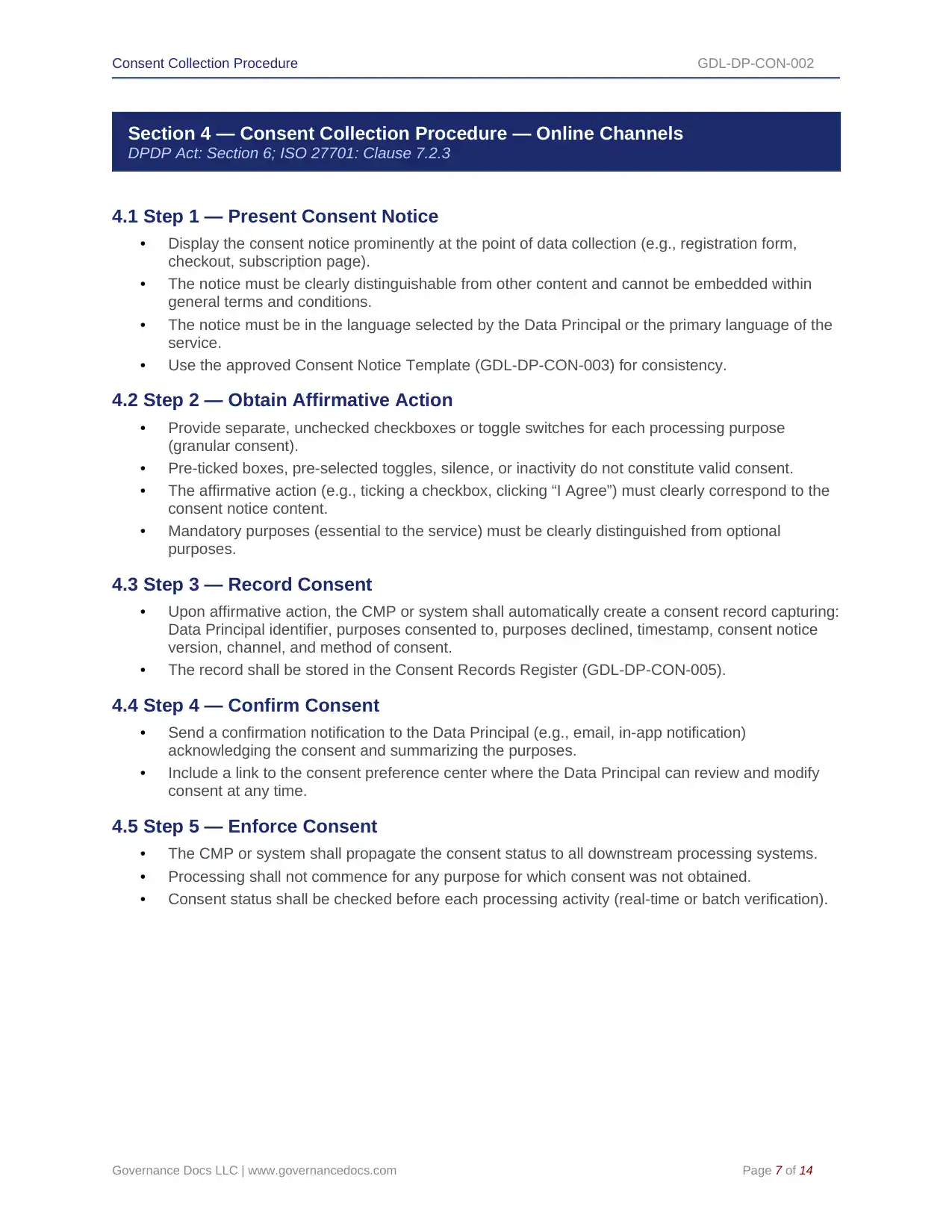 Comprehensive DPDP Act Toolkit – 91 Privacy Templates - Image 4