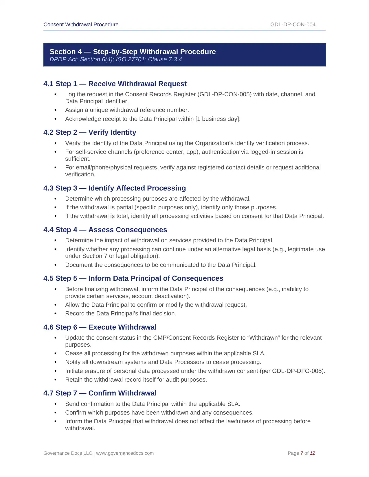 Comprehensive DPDP Act Toolkit – 91 Privacy Templates - Image 6