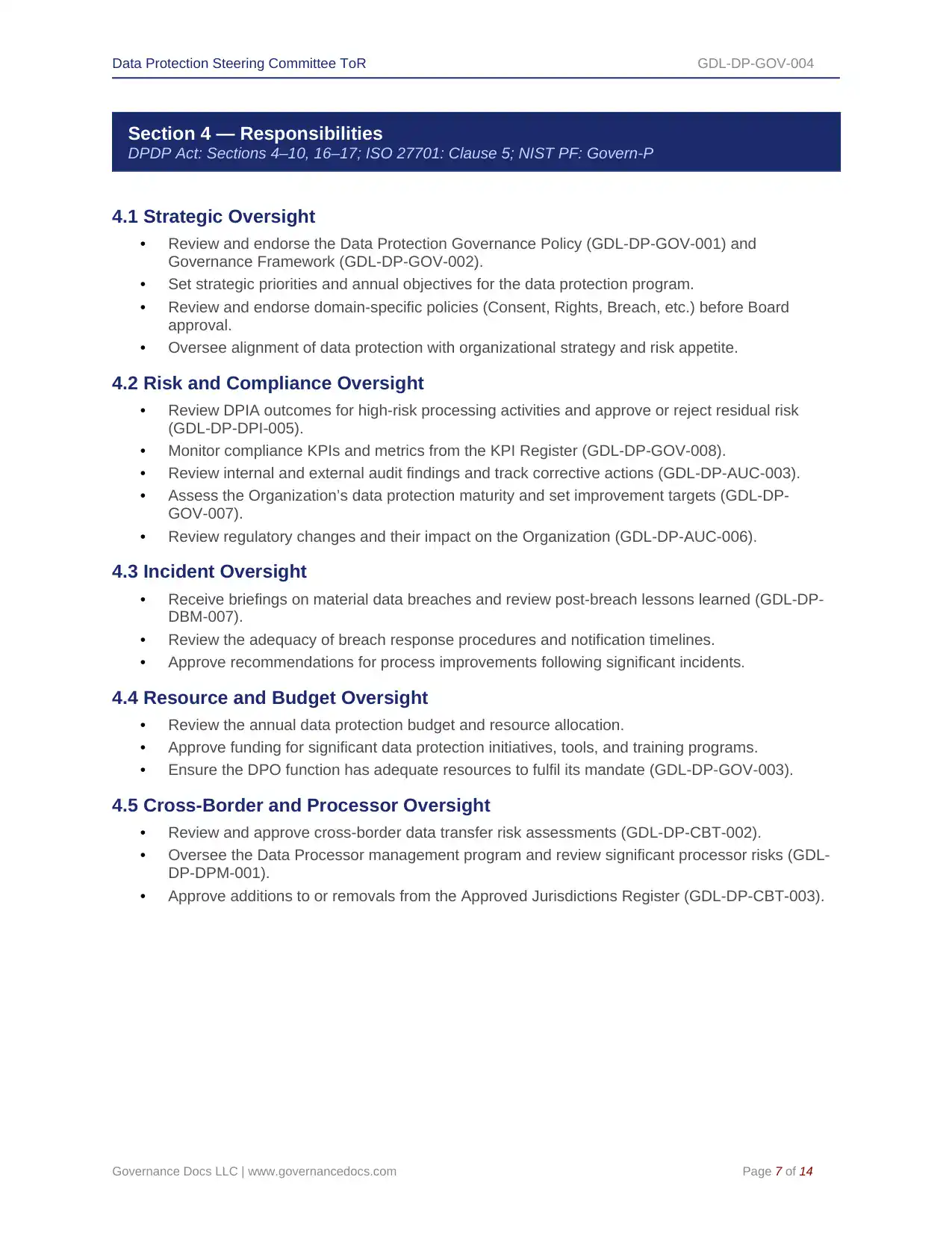 Comprehensive DPDP Act Toolkit – 91 Privacy Templates - Image 23