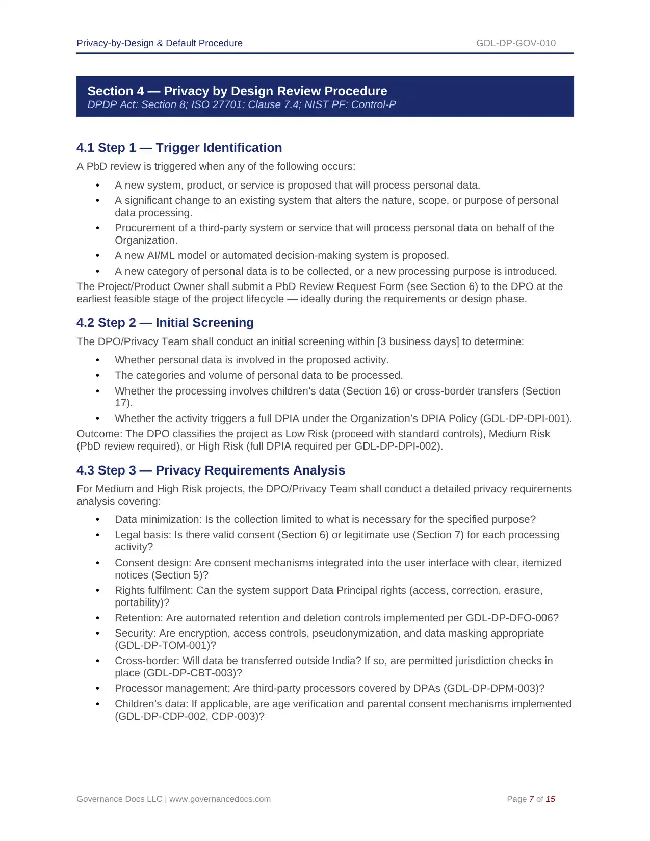 Comprehensive DPDP Act Toolkit – 91 Privacy Templates - Image 25