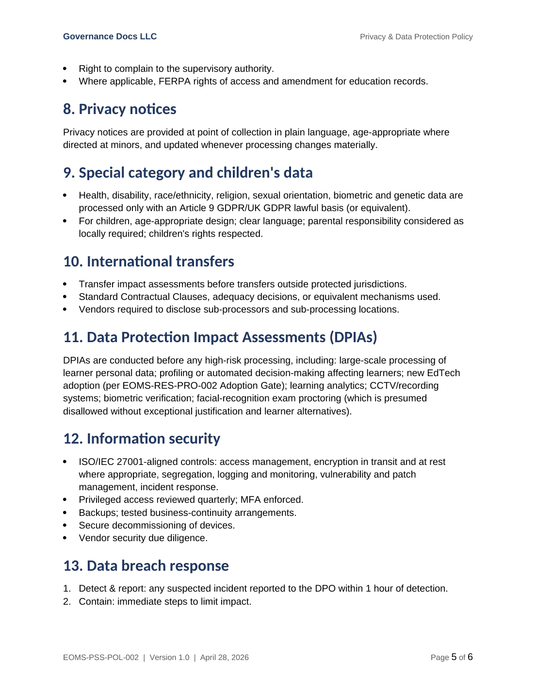 Comprehensive ISO 21001 Educational Management Toolkit – 43 Templates - Image 15