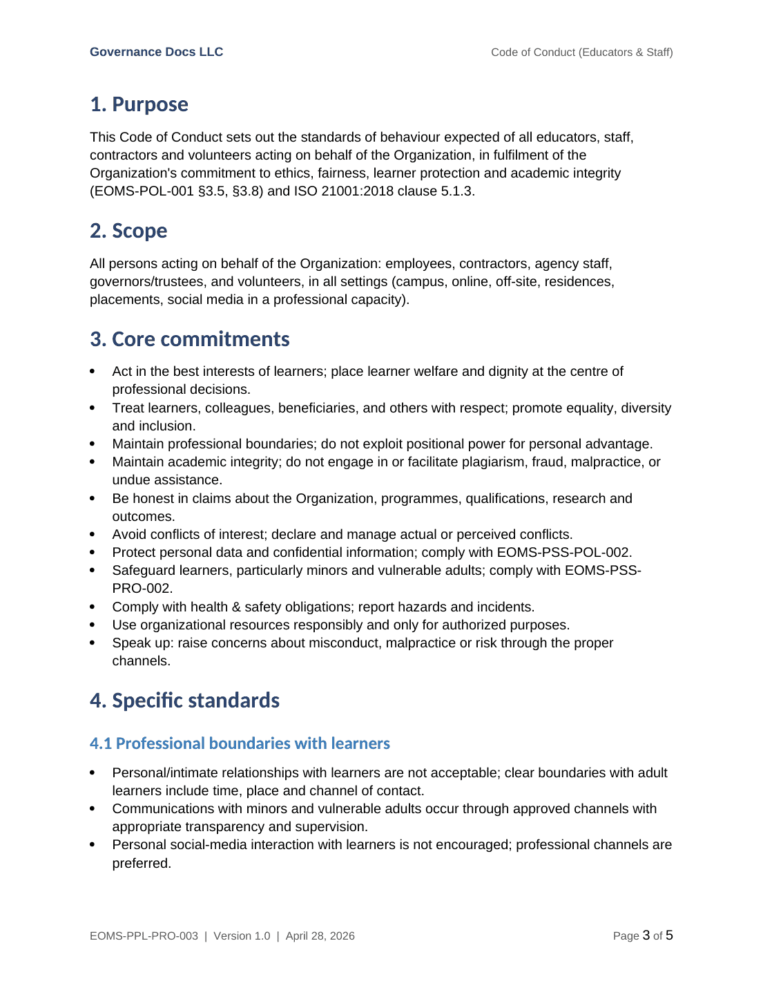 Comprehensive ISO 21001 Educational Management Toolkit – 43 Templates - Image 17