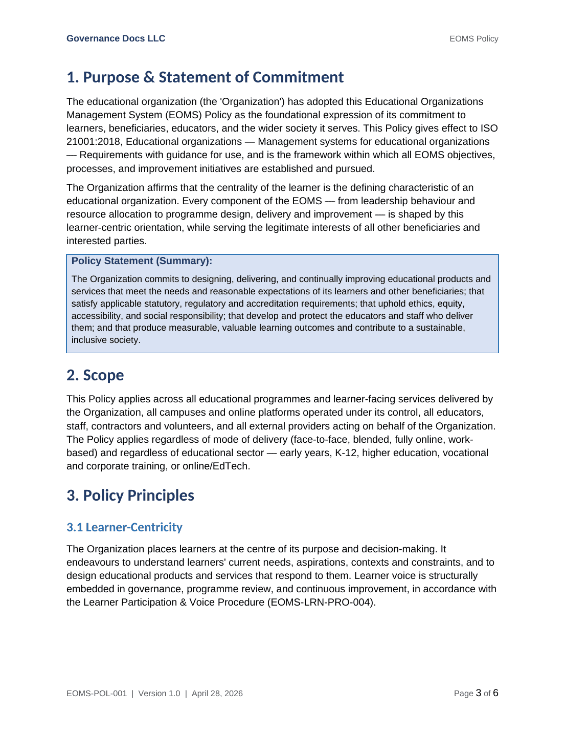 Comprehensive ISO 21001 Educational Management Toolkit – 43 Templates - Image 4