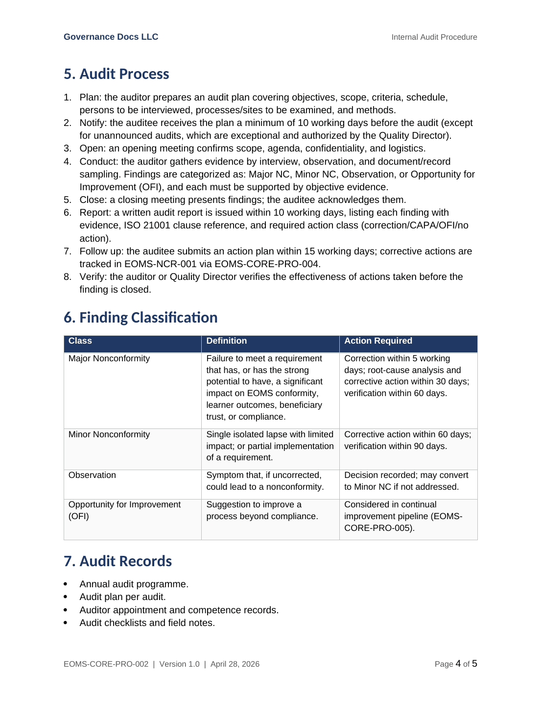 Comprehensive ISO 21001 Educational Management Toolkit – 43 Templates - Image 9