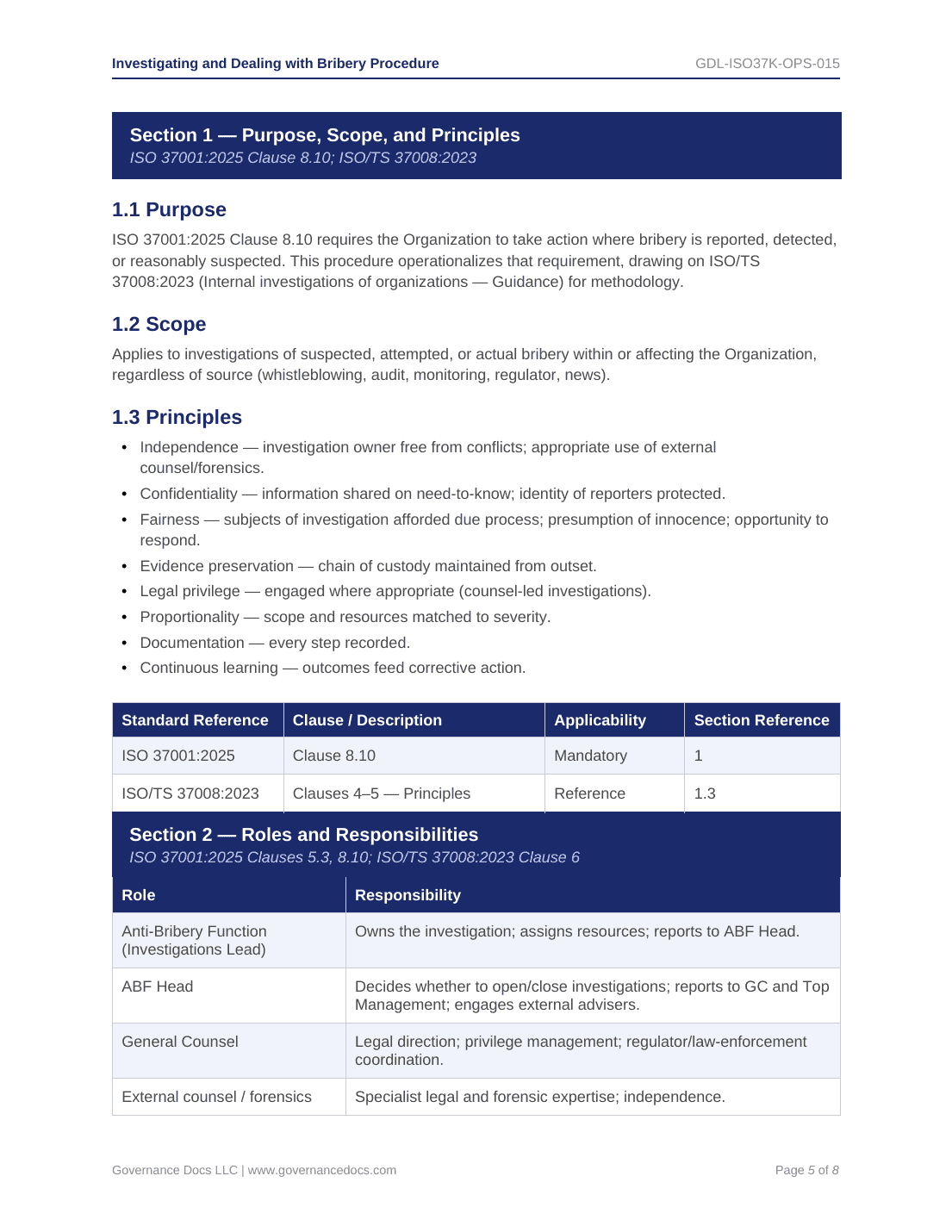 Comprehensive ISO 37001 Anti-Bribery Toolkit – 55 Compliance Templates - Image 16