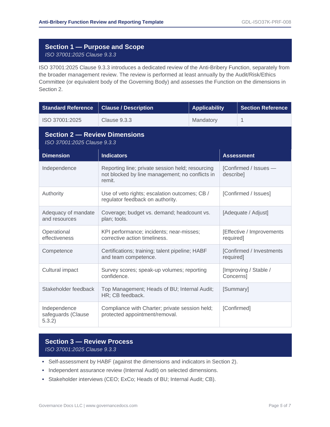Comprehensive ISO 37001 Anti-Bribery Toolkit – 55 Compliance Templates - Image 18