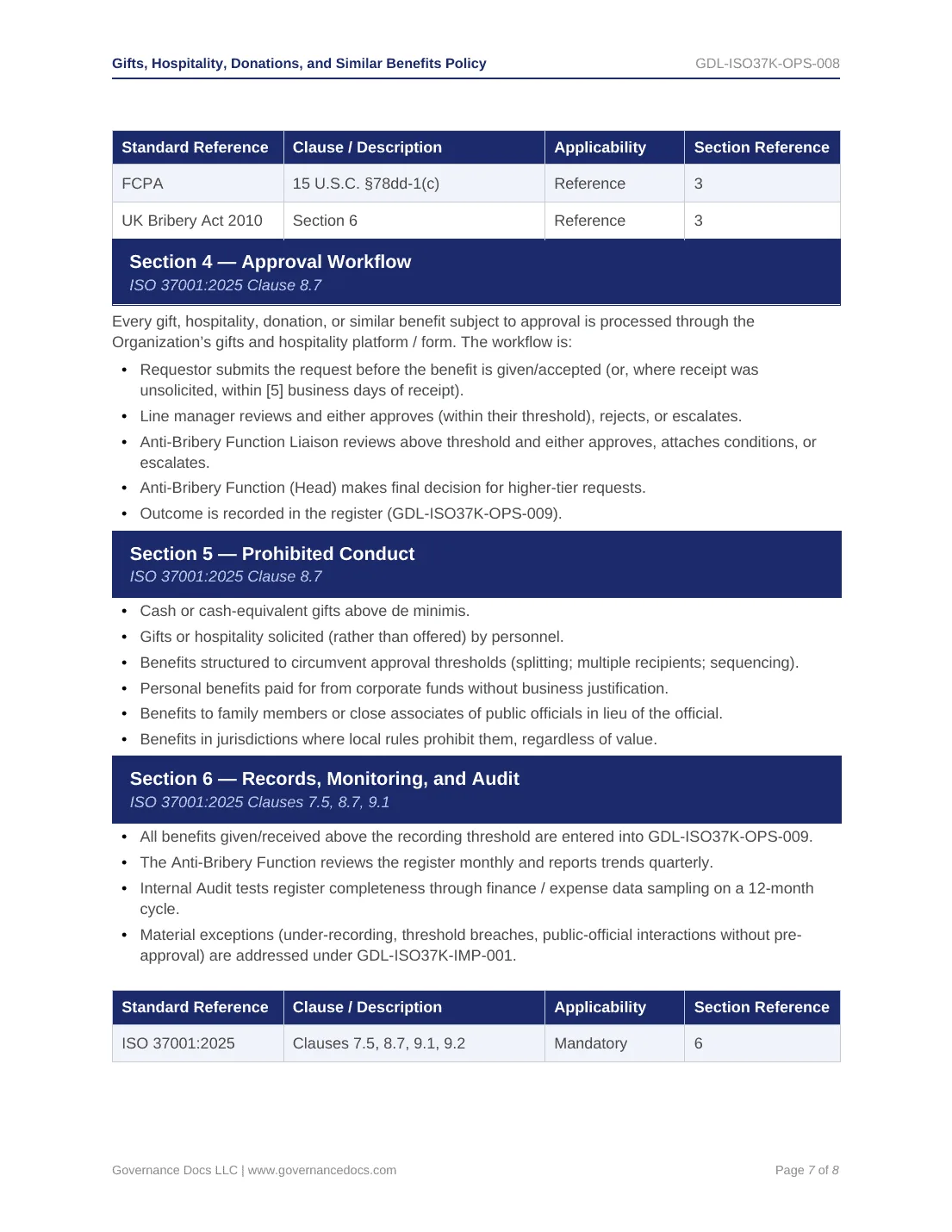 Comprehensive ISO 37001 Anti-Bribery Toolkit – 55 Compliance Templates - Image 7
