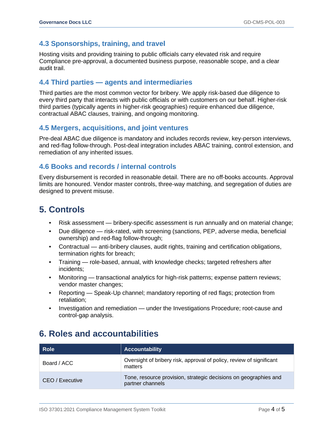 Comprehensive ISO 37301 Compliance Management Toolkit – 24 Templates - Image 11