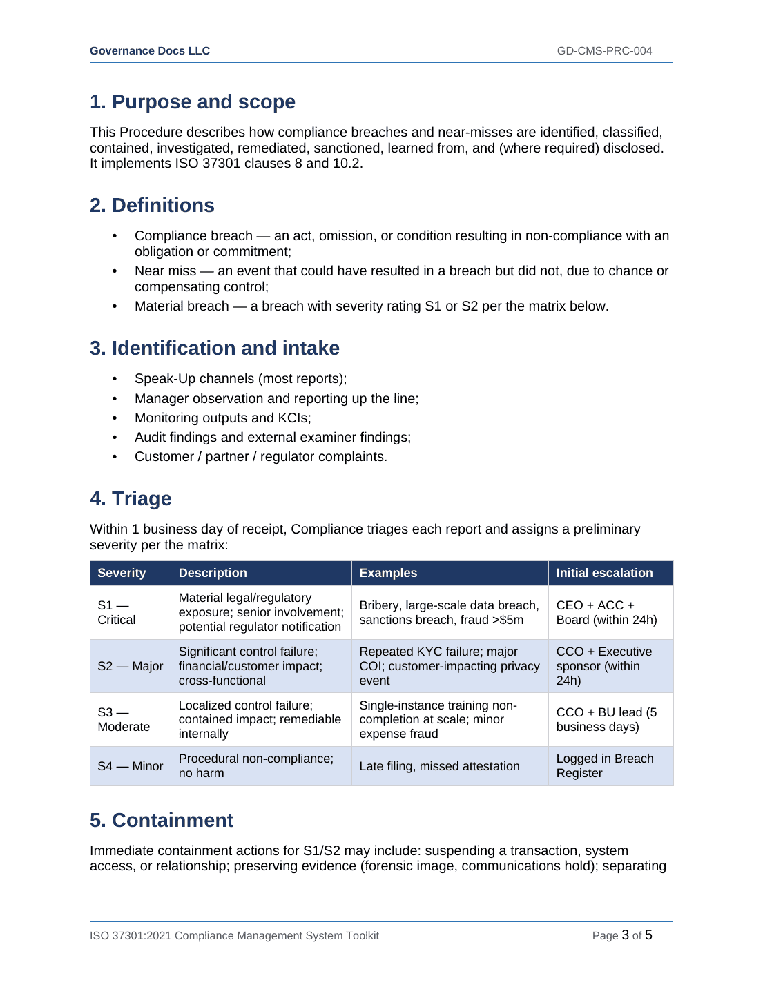 Comprehensive ISO 37301 Compliance Management Toolkit – 24 Templates - Image 18
