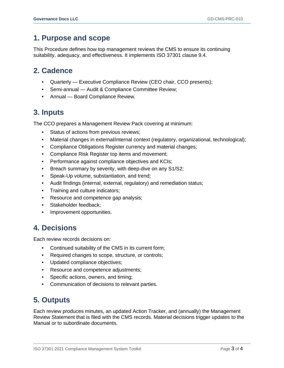 Comprehensive ISO 37301 Compliance Management Toolkit – 24 Templates - Image 20