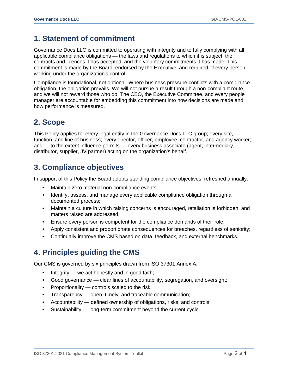 Comprehensive ISO 37301 Compliance Management Toolkit – 24 Templates - Image 7