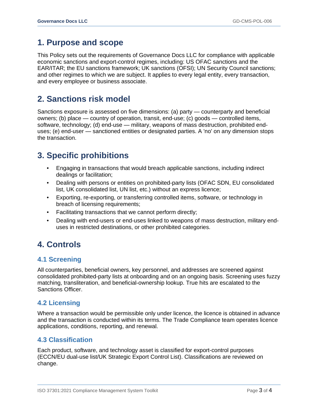 Comprehensive ISO 37301 Compliance Management Toolkit – 24 Templates - Image 10