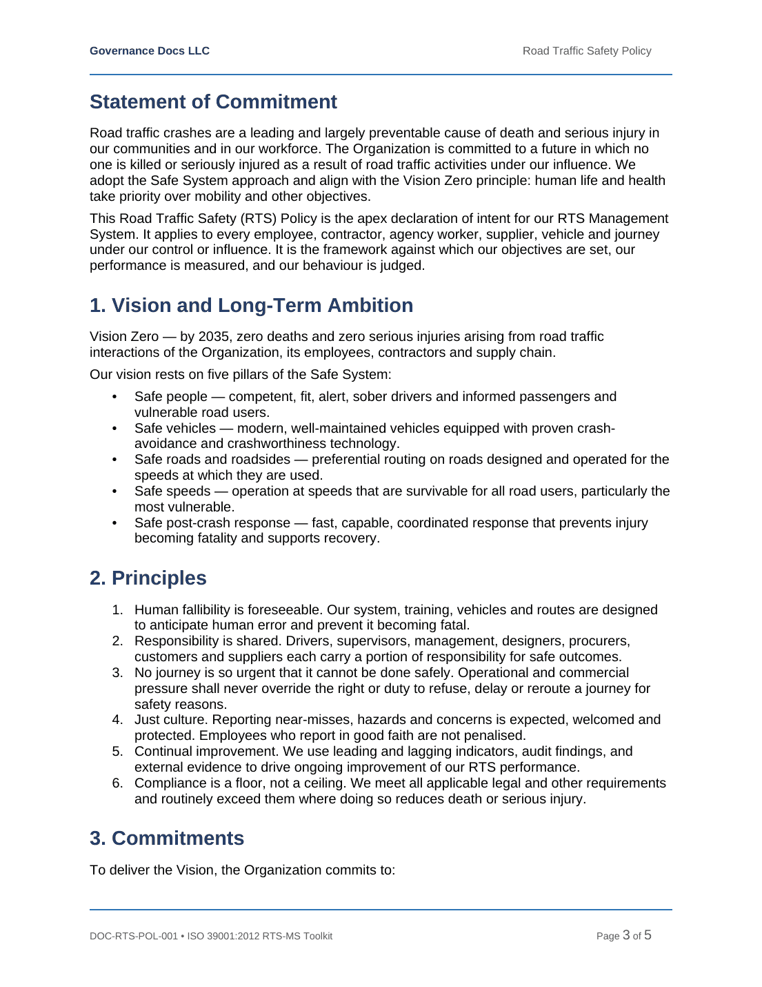 Comprehensive ISO 39001 Road Traffic Safety Toolkit – 10 Templates - Image 4