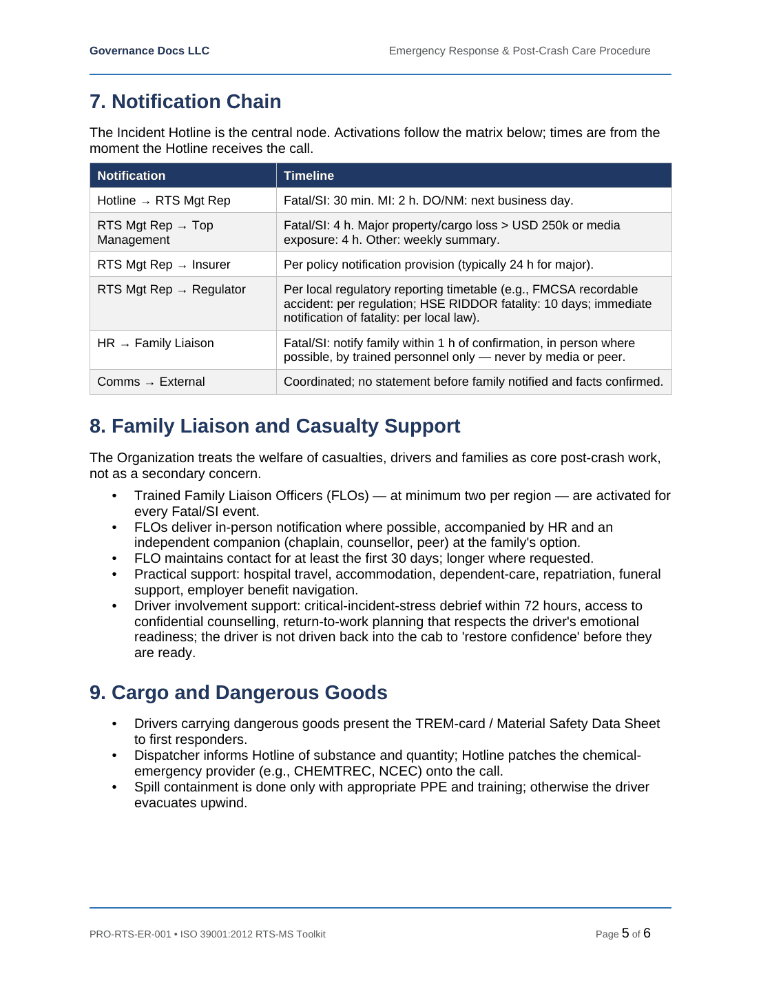 Comprehensive ISO 39001 Road Traffic Safety Toolkit – 10 Templates - Image 9