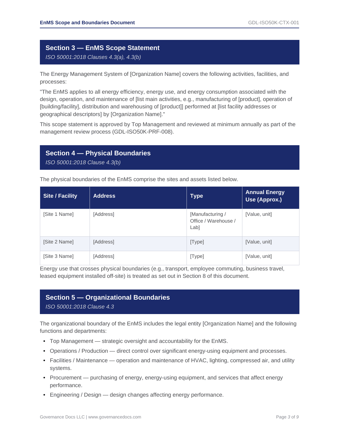 Comprehensive ISO 50001 Energy Management Toolkit – 47 Templates - Image 5
