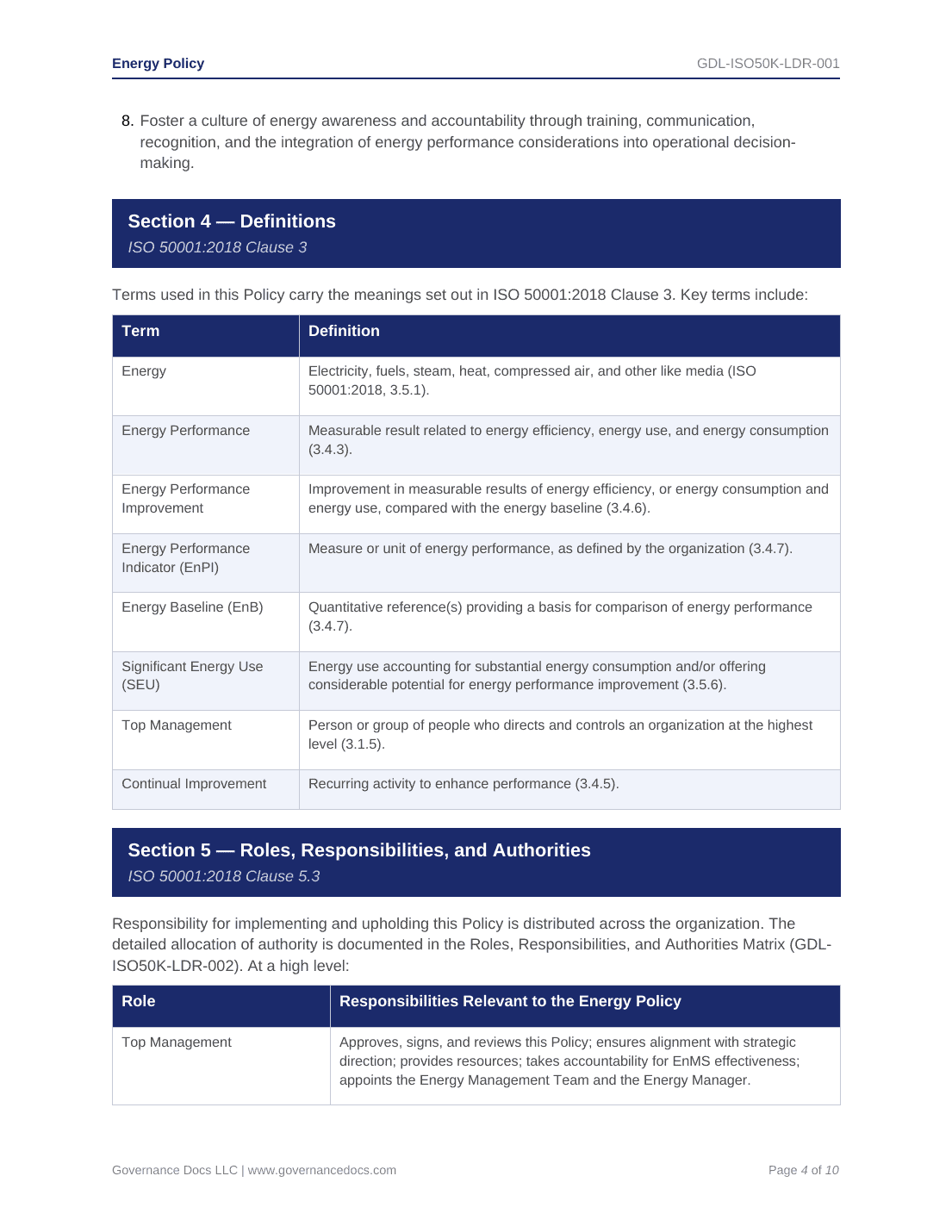 Comprehensive ISO 50001 Energy Management Toolkit – 47 Templates - Image 8