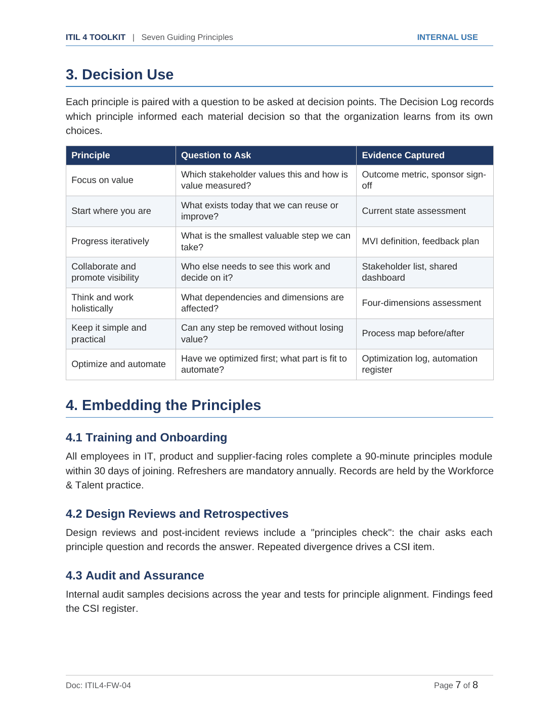 Comprehensive ITIL 4 Service Management Toolkit – 28 Templates - Image 9