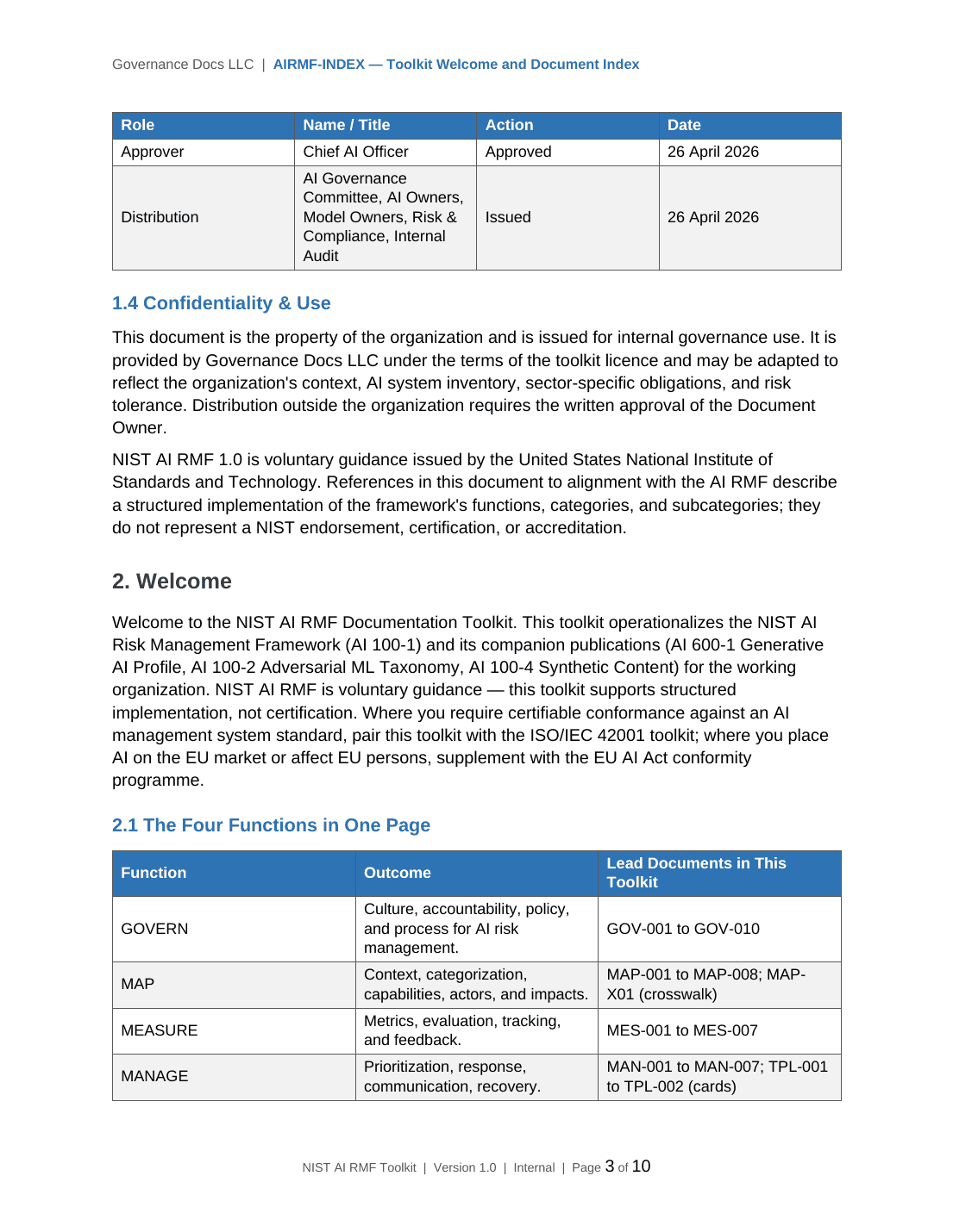 Comprehensive NIST AI RMF Toolkit – 36 AI Governance Templates - Image 18