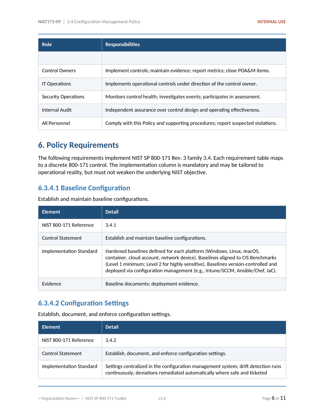 Comprehensive NIST SP 800-171 CUI Protection Toolkit – 33 Templates - Image 18