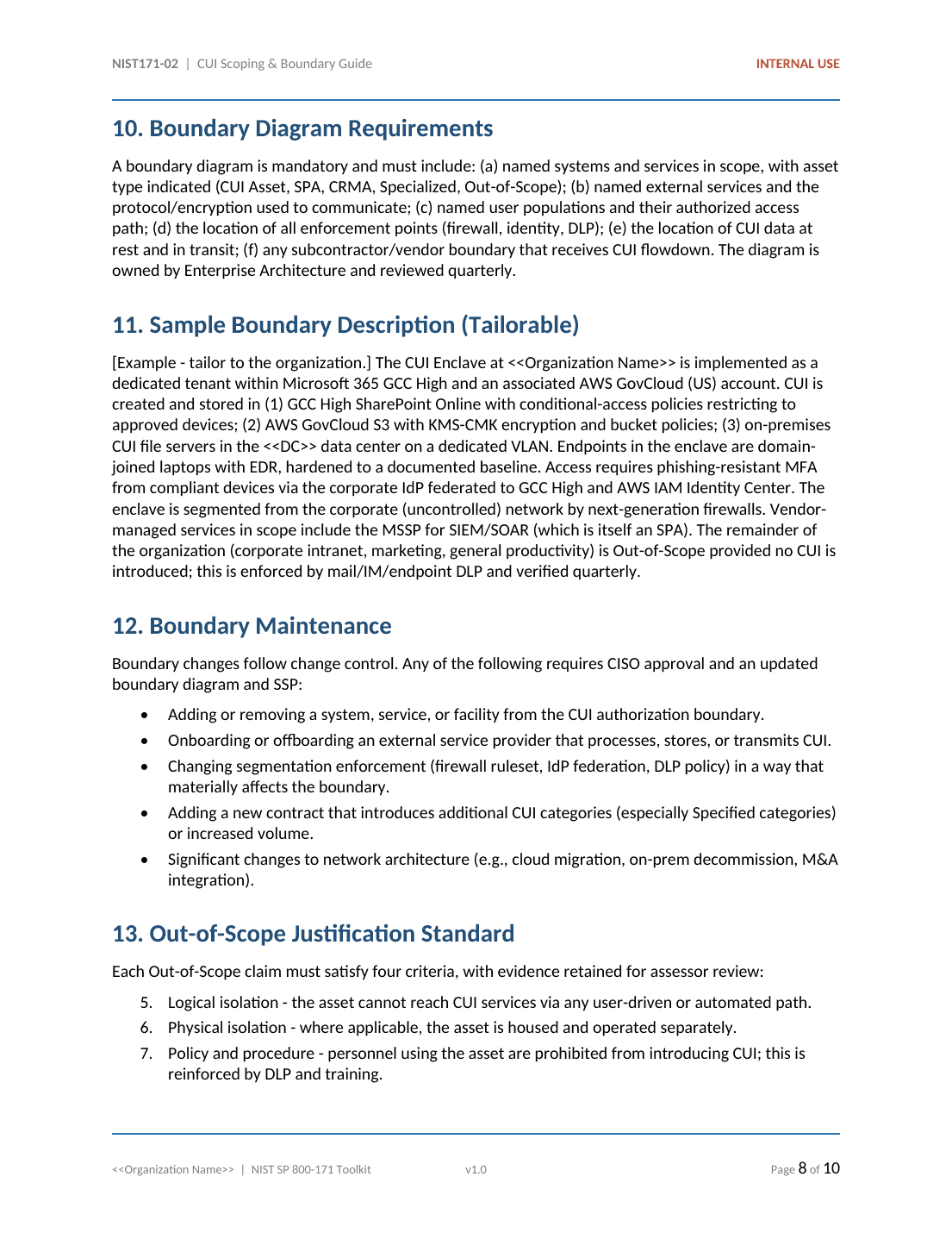 Comprehensive NIST SP 800-171 CUI Protection Toolkit – 33 Templates - Image 3
