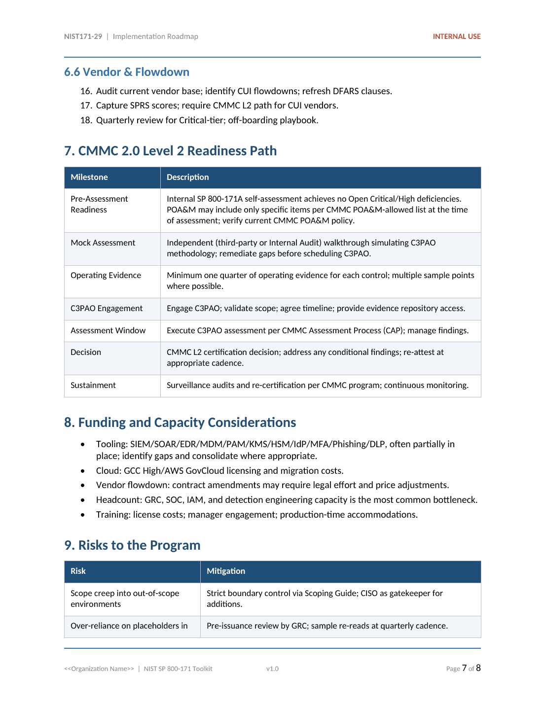 Comprehensive NIST SP 800-171 CUI Protection Toolkit – 33 Templates - Image 7
