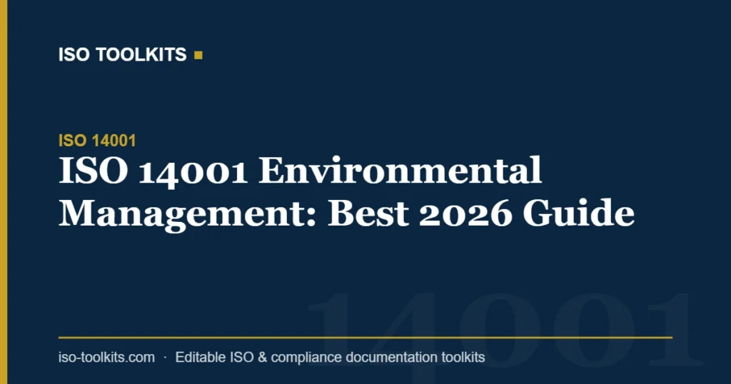 ISO 14001 Environmental Management: Best 2026 Guide — ISO Toolkits
