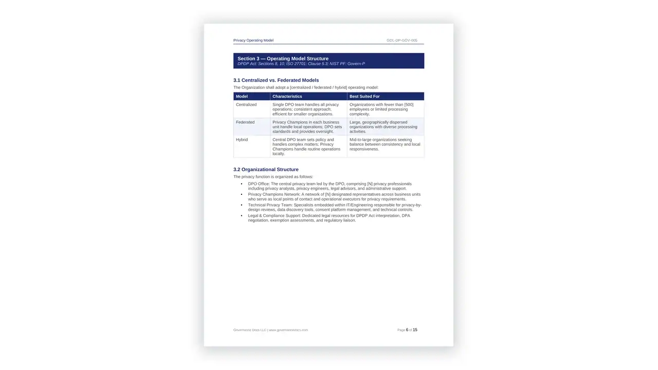 Preview of the 005 from the DPDP Act Toolkit on iso-toolkits.com
