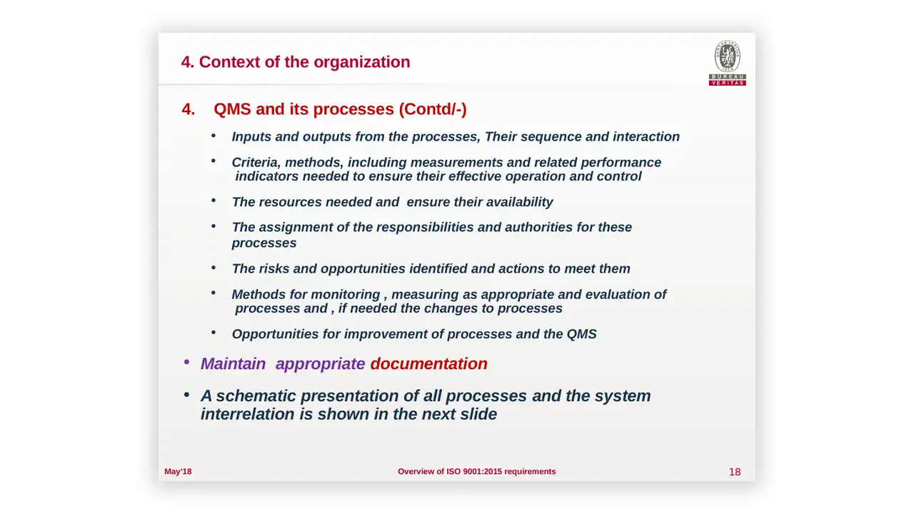 Preview of the Overview of ISO 9001-2015 from the IMS Toolkit on iso-toolkits.com
