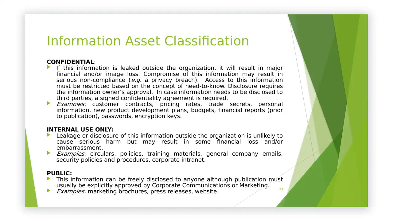Preview of the Awareness Presentation from the ISO 27001 Toolkit on iso-toolkits.com